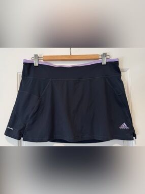 Adidas Athletic Tennis Skort with Lavender Trim